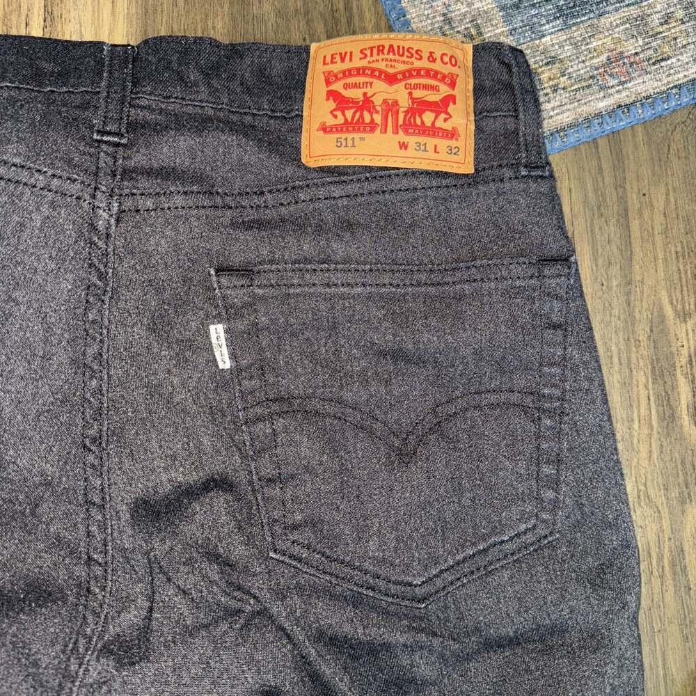 Levi's Men's 511 Slim Fit Stretch Dark Grey Jeans